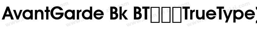 AvantGarde Bk BT﹣常规TrueType)西方字体转换